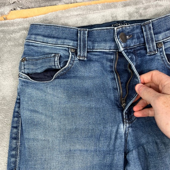 Fidelity Jeans Men 29x33 Torino Blue Slim‎ Fit Tapered Medium Made In USA Denim - Picture 6 of 16